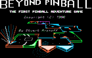 Beyond Pinball Title Screen
